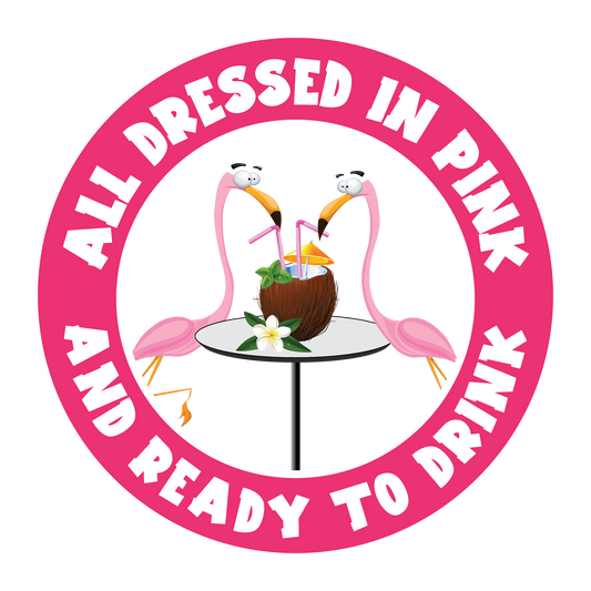 Flamingo All in Pink DTF Transfer