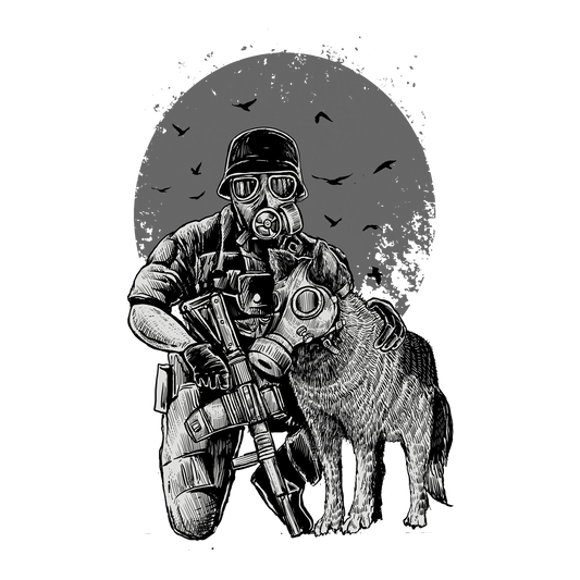 Gas Mask DTF Transfer