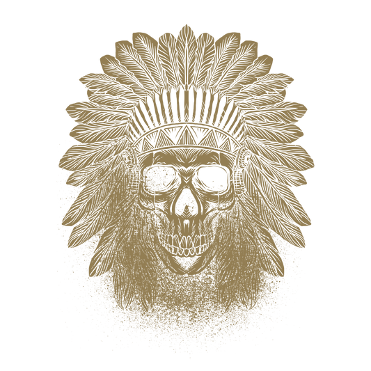 Indian Skull DTF Transfer