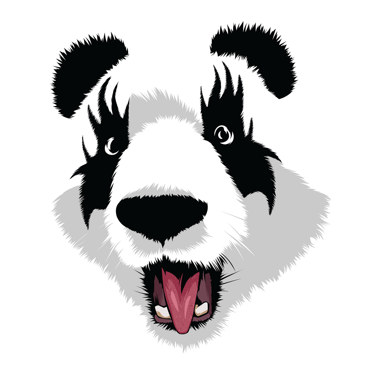 Kiss Panda DTF Transfer