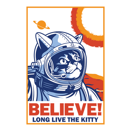 Kitty Believe DTF Transfer