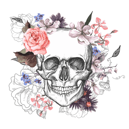 Lady Skull DTF Transfer