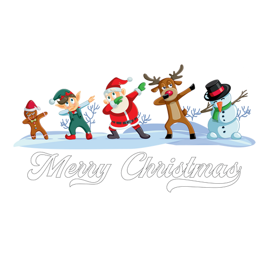 Merry Christmas DTF Transfer