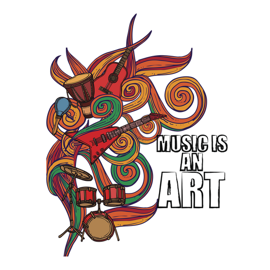 Music is Art DTF Transfer