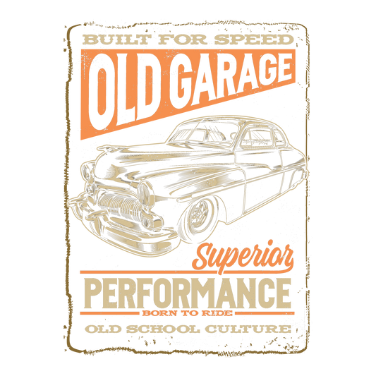 Old Garage DTF Transfer