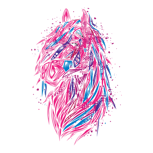 Pink Horse DTF Transfer