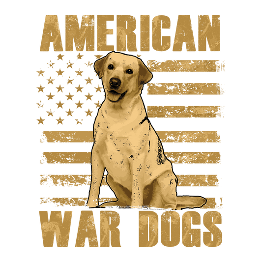 War Labrador DTF Transfer