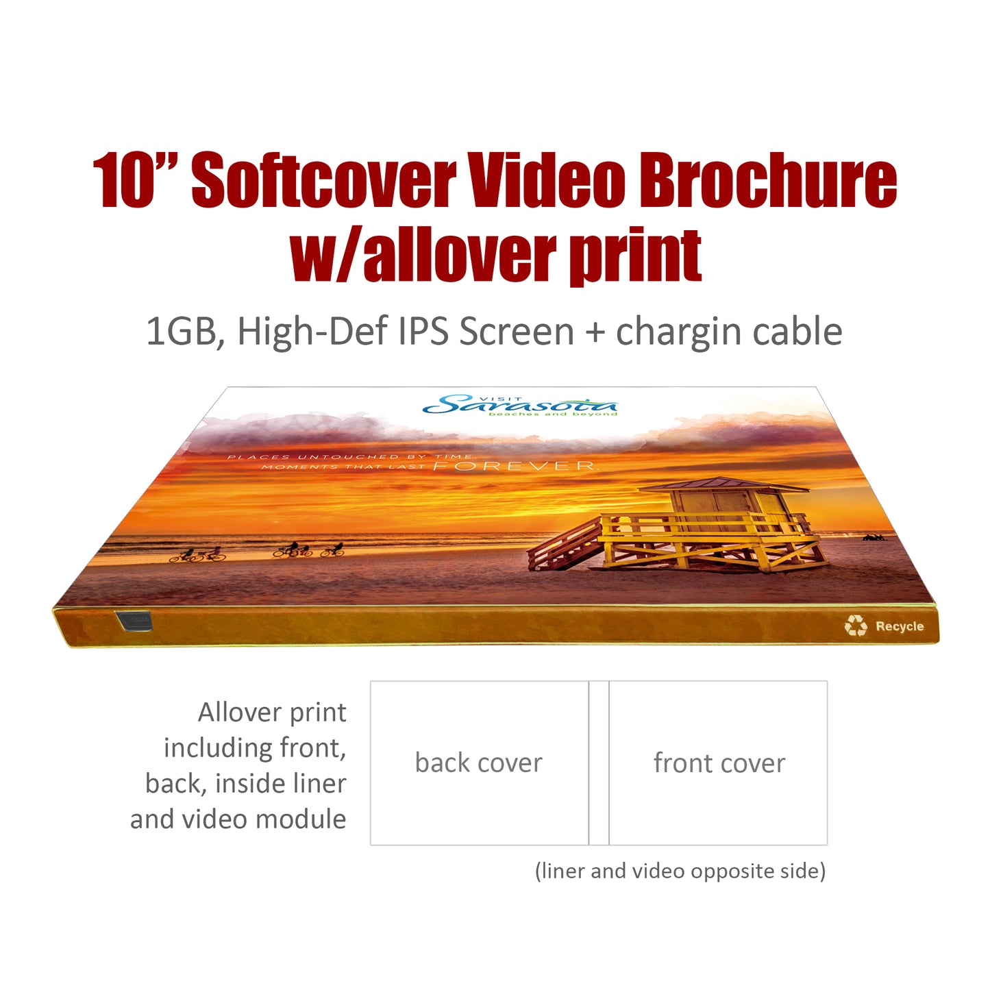 10in Softcover Video Brochure