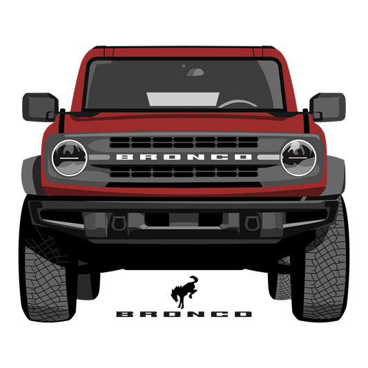 21 Rapid Red Ford Bronco DTF Tee