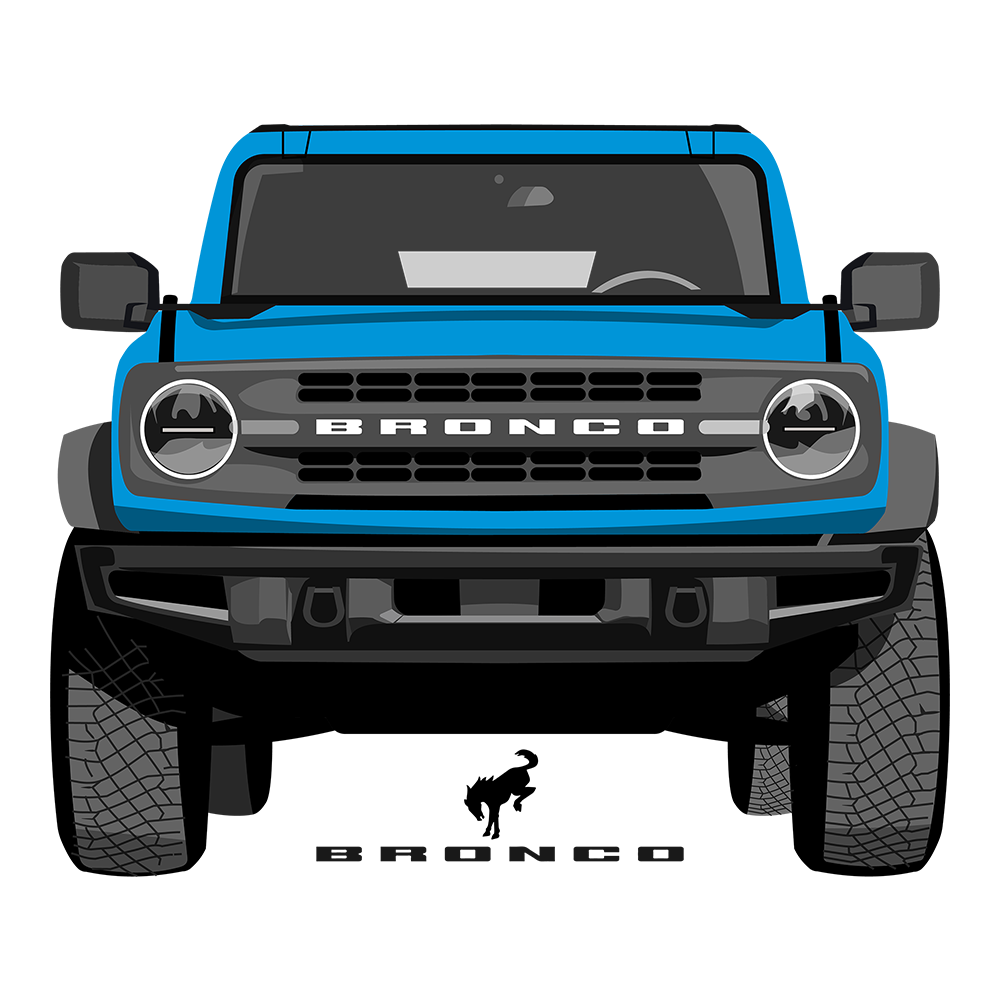 21 Velocity Blue Ford Bronco DTF Tee