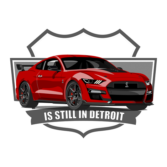 22 Red Ford Shelby GT500 Detroit DTF Tee