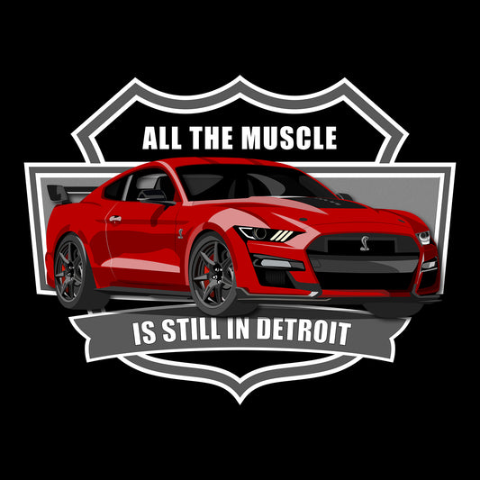 22 Red Ford Shelby GT500 DTF Transfer