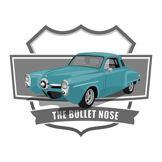 50 Turquoise Studebaker Champion Logo DTF Design