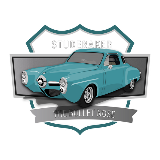 50 Turquoise Studebaker Champion DTF Design