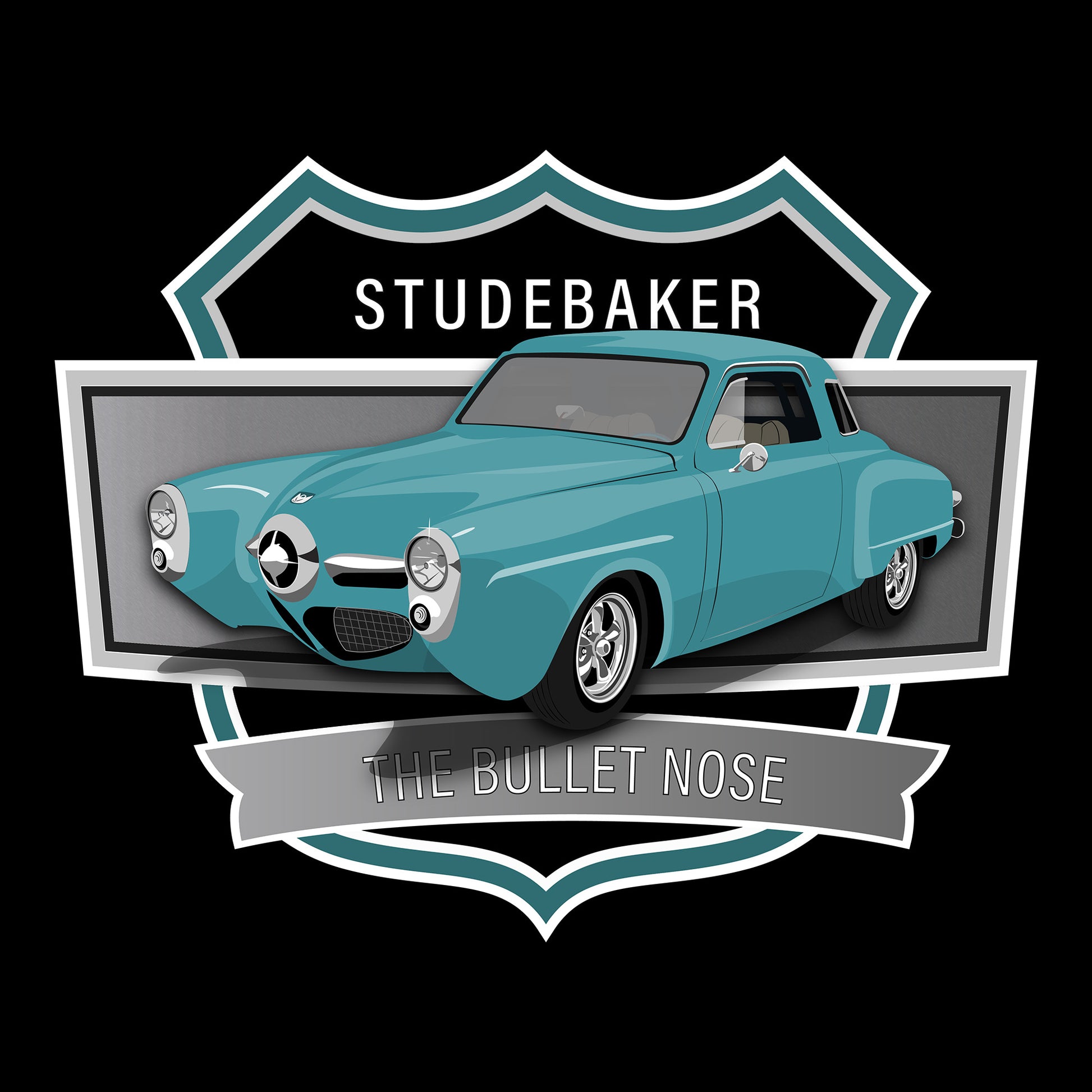 50 Turquoise Studebaker Champion DTF Transfer