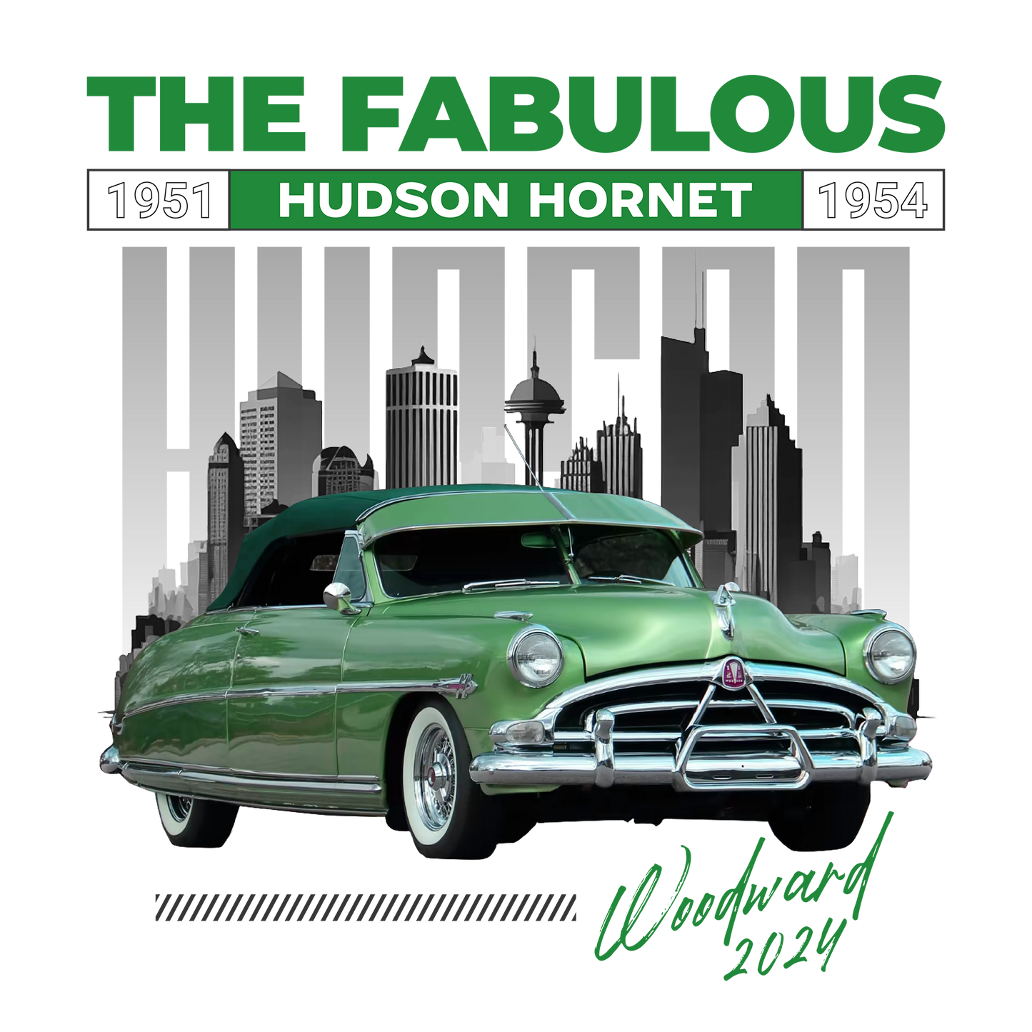 54 Green Hudson Hornet DTF Transfer