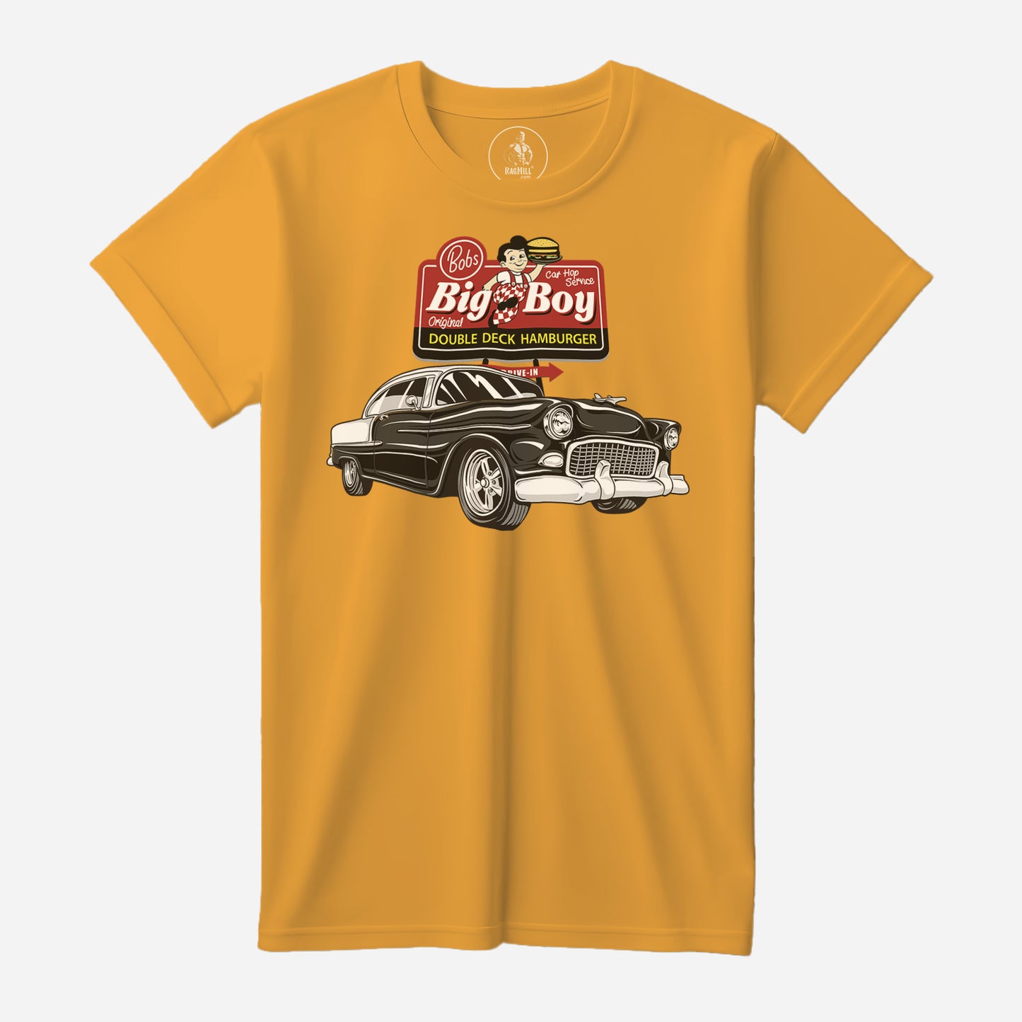 55 Chevy Bel Air Gold Port & Company T-Shirt