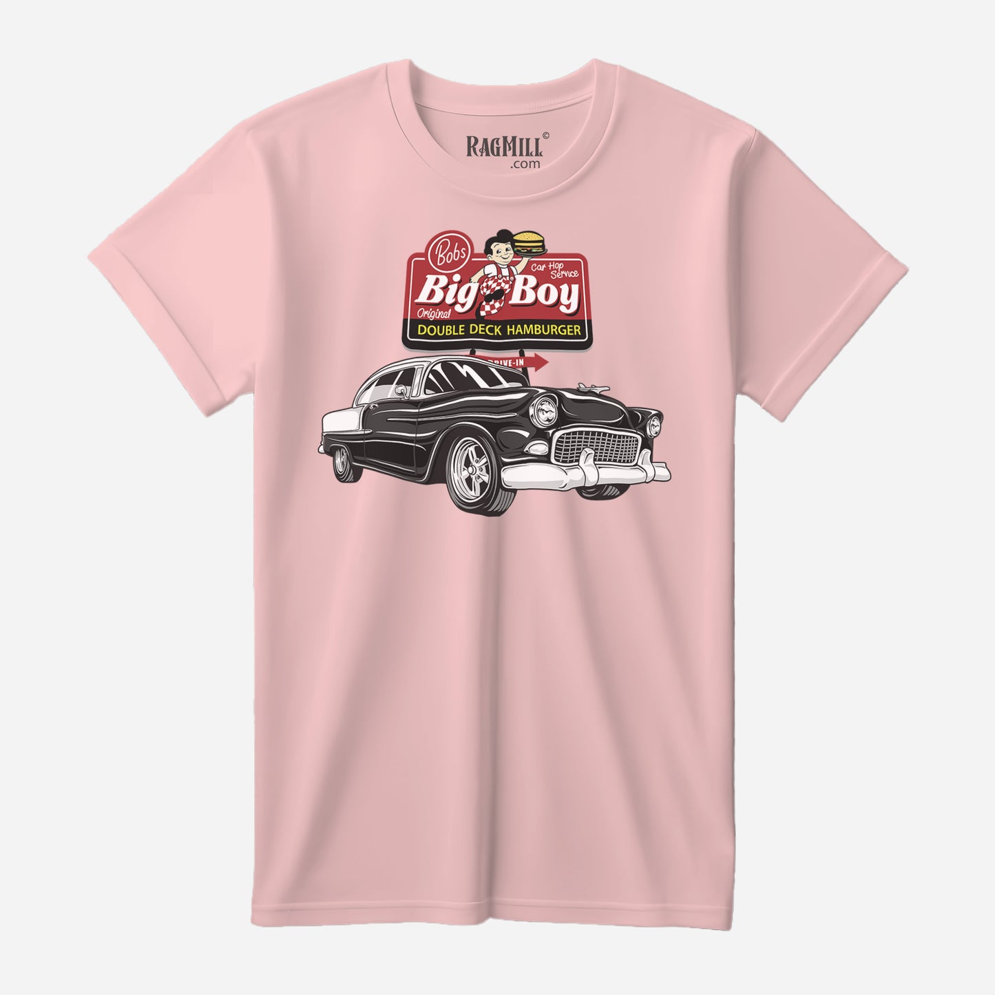 55 Chevy Bel Air Pale Blush Port & Company T-Shirt