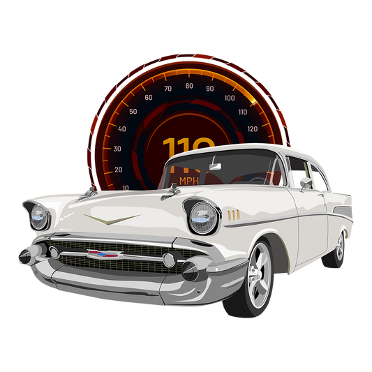 57 India Ivory Chevy Bel Air DTF Shirt