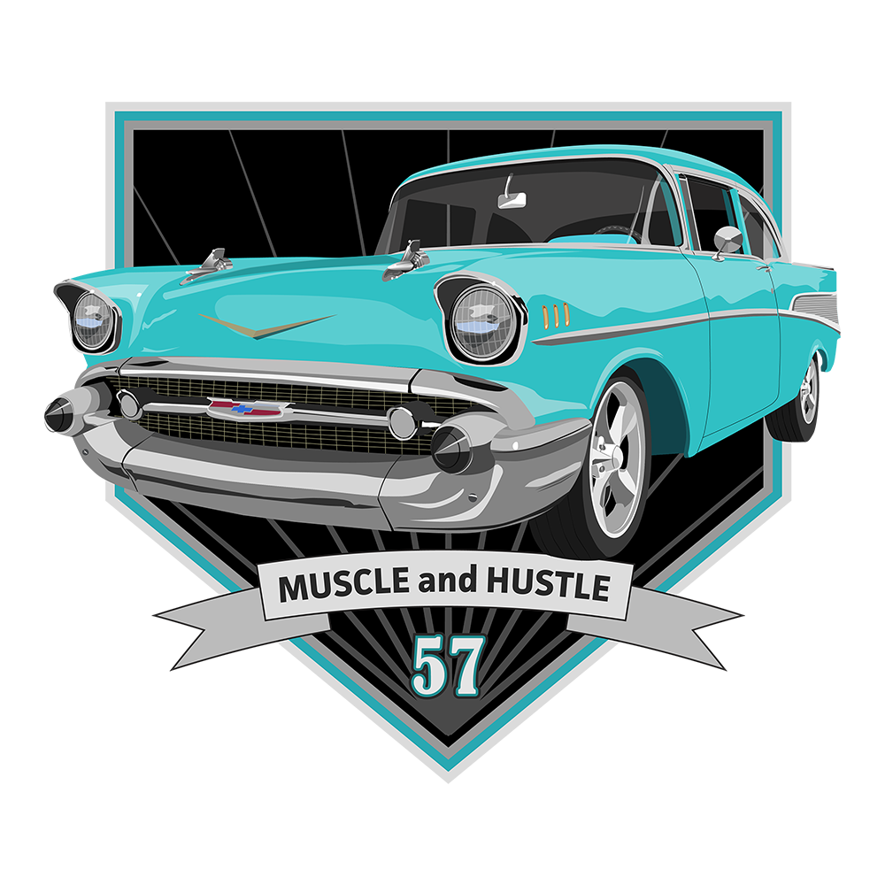 57 Turquoise Chevy Bel Air DTF Tee