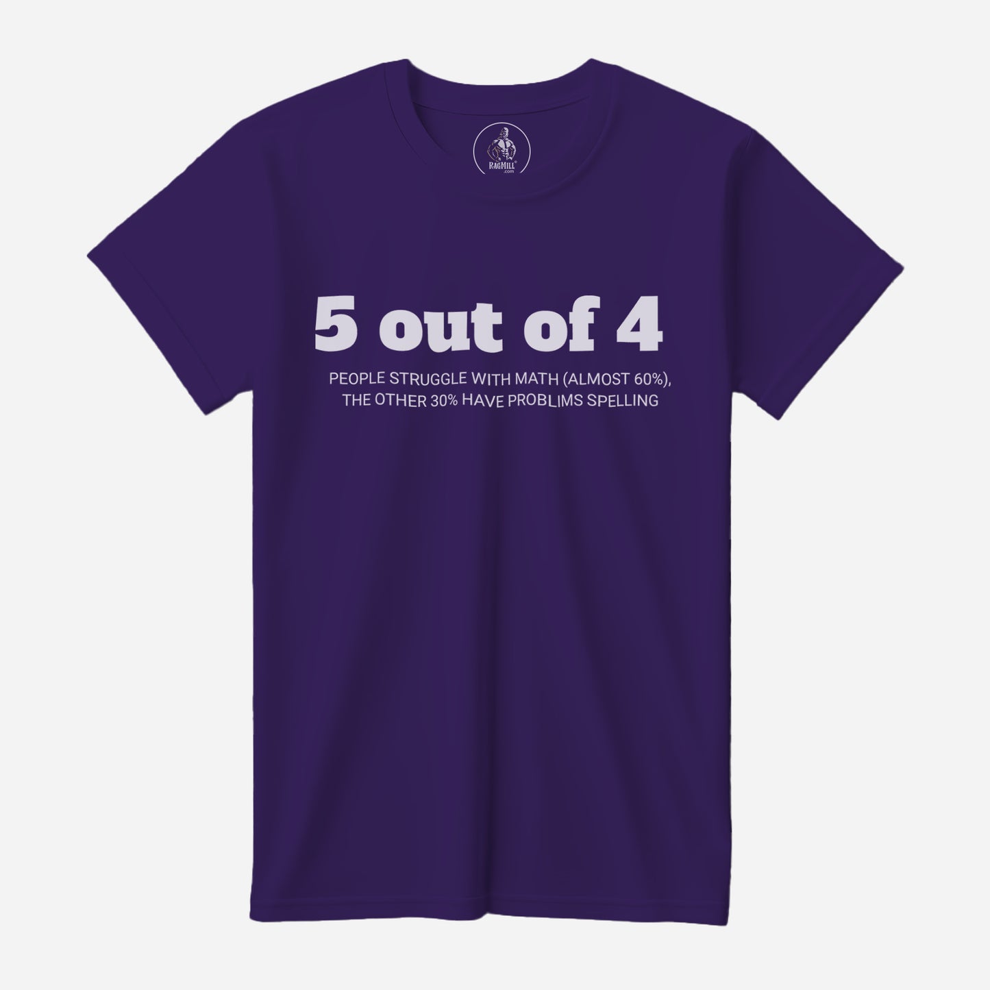 5 Out of 4 Team Purple Bella+Canvas T-Shirt