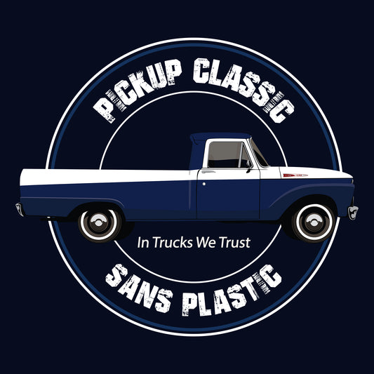 61 Academy Blue Ford F100 Pickup DTF Transfer