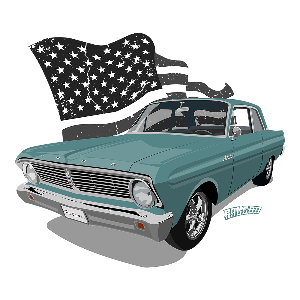65 Green Ford Falcon Patriot DTF Tee