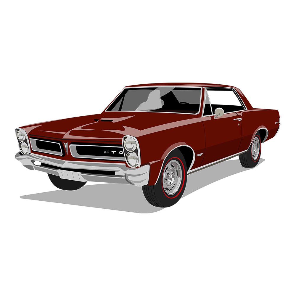 65 Montero Red Pontiac GTO DTF Tee