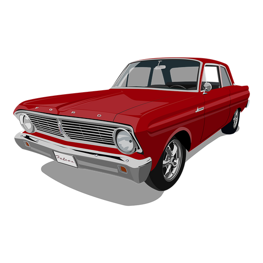 65 Red Ford Falcon DTF Tee