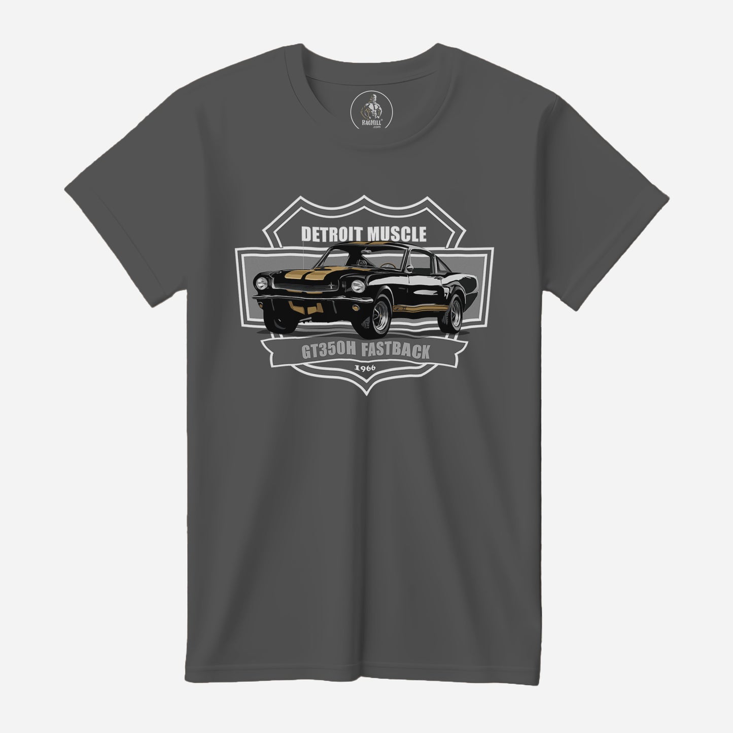 66 Ford Shelby GT350H Mustang Asphalt Bella+Canvas T-Shirt