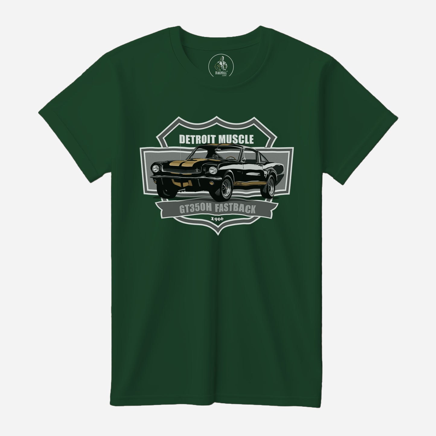 66 Ford Shelby GT350H Mustang Evergreen Bella+Canvas T-Shirt