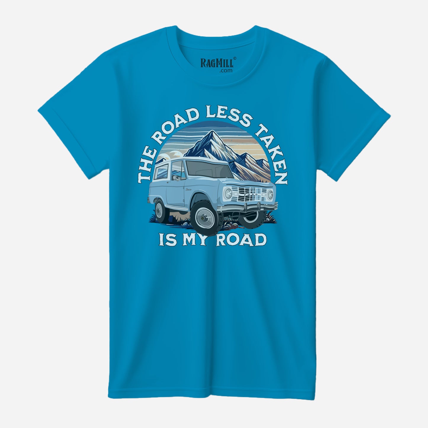 66 Skylight Blue Ford Brono Aqua Bella+Canvas T-Shirt