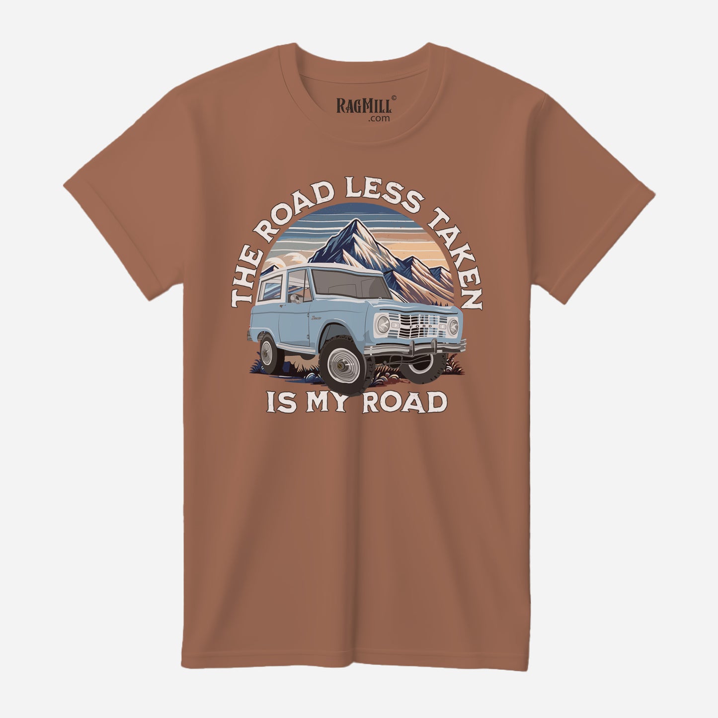 66 Skylight Blue Ford Brono Chestnut Bella+Canvas T-Shirt