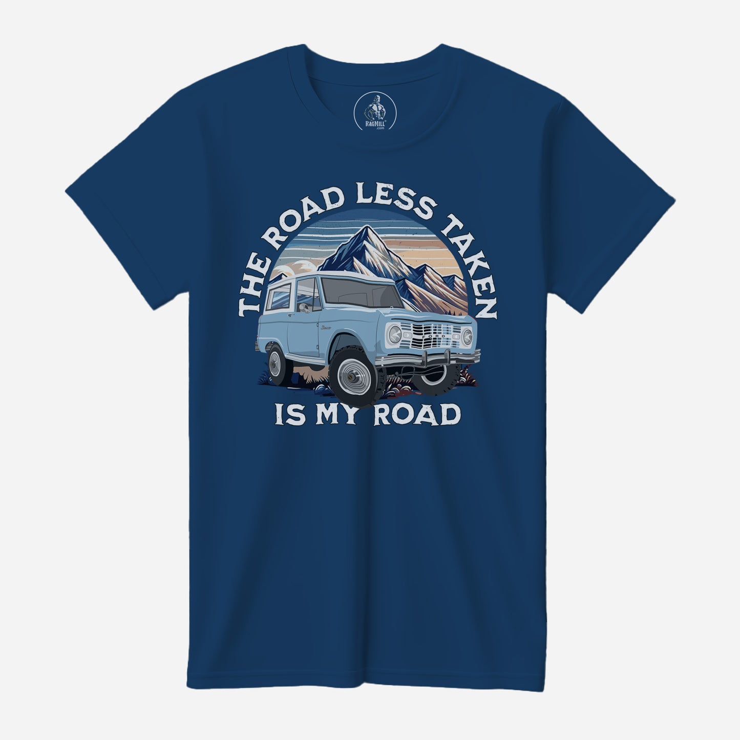 66 Skylight Blue Ford Brono Cool Blue Bella+Canvas T-Shirt