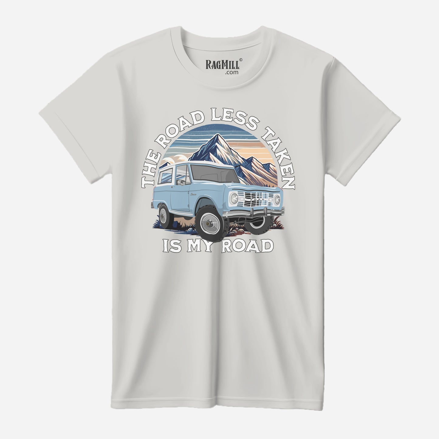 66 Skylight Blue Ford Brono Sliver Bella+Canvas T-Shirt