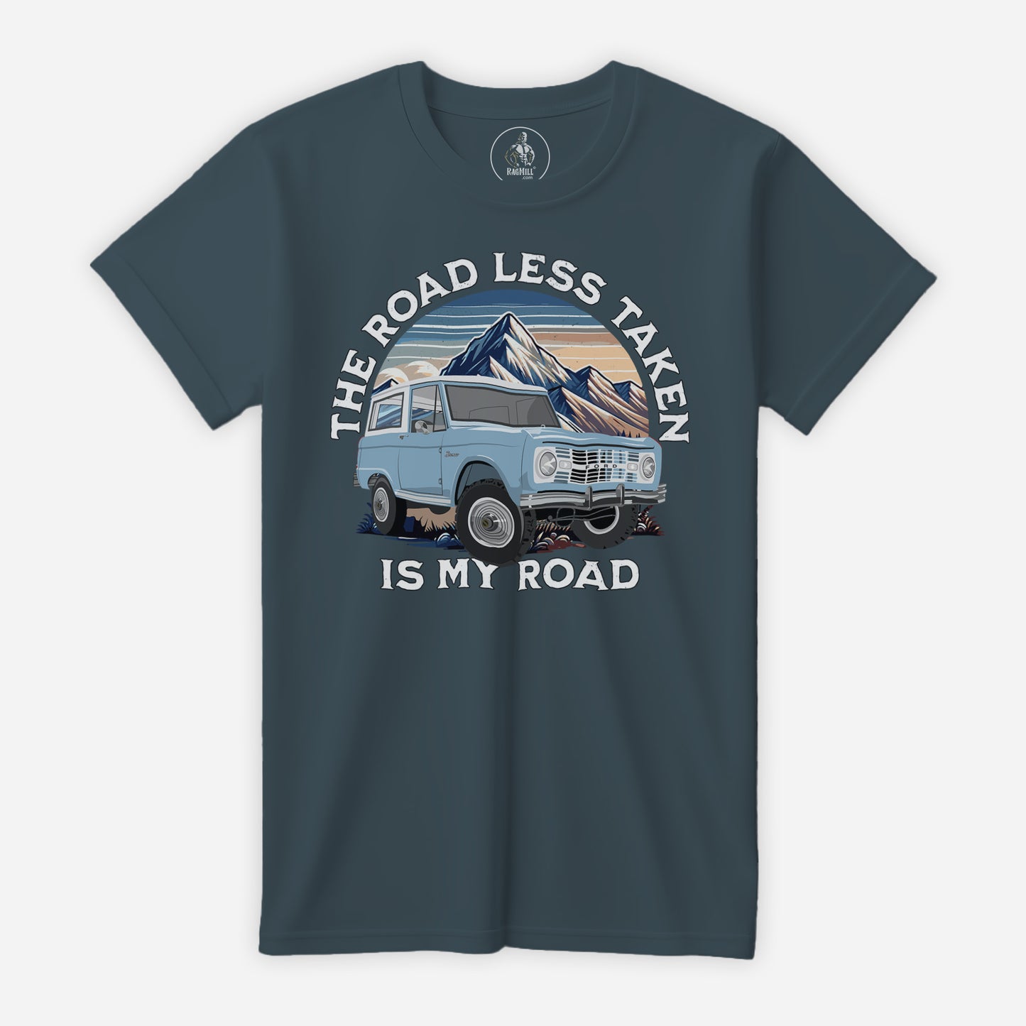 66 Skylight Blue Ford Brono Slate Bella+Canvas T-Shirt