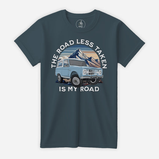 66 Skylight Blue Ford Brono Slate Bella+Canvas T-Shirt