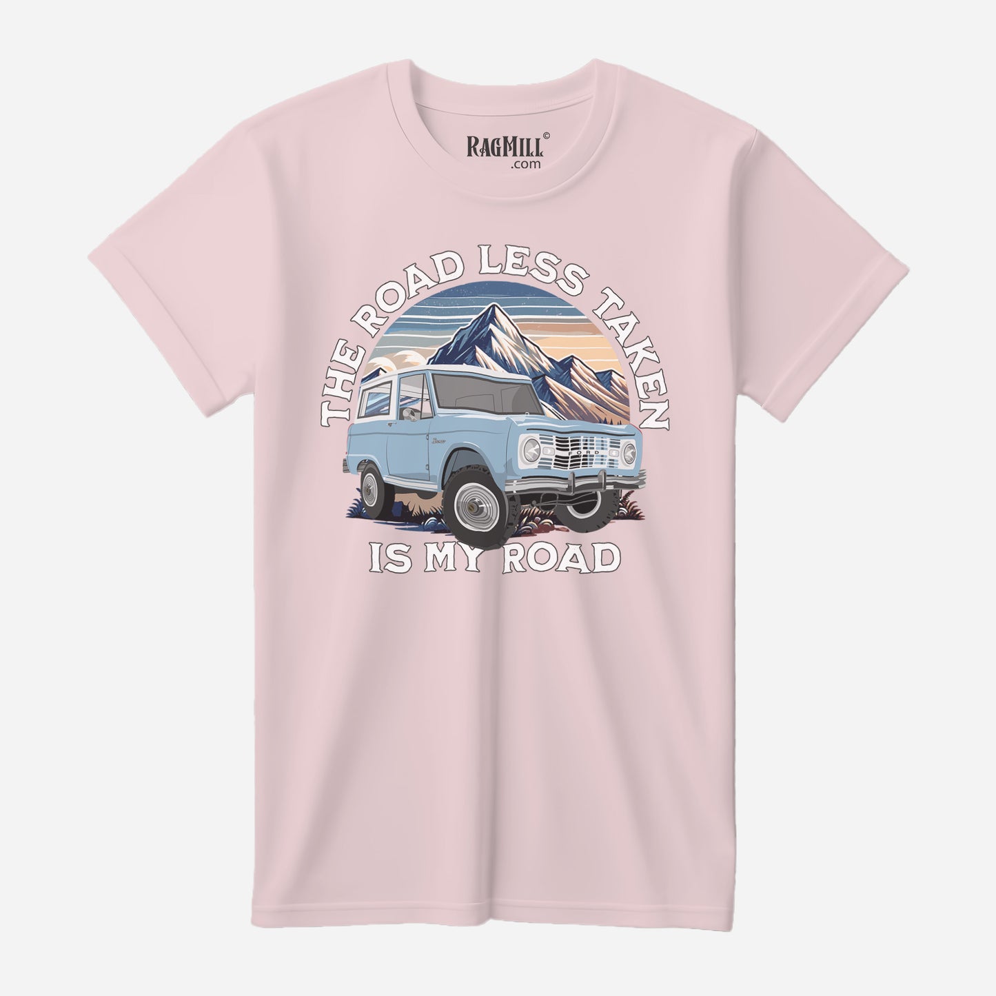 66 Skylight Blue Ford Bronco B+C 3001 T-Shirt