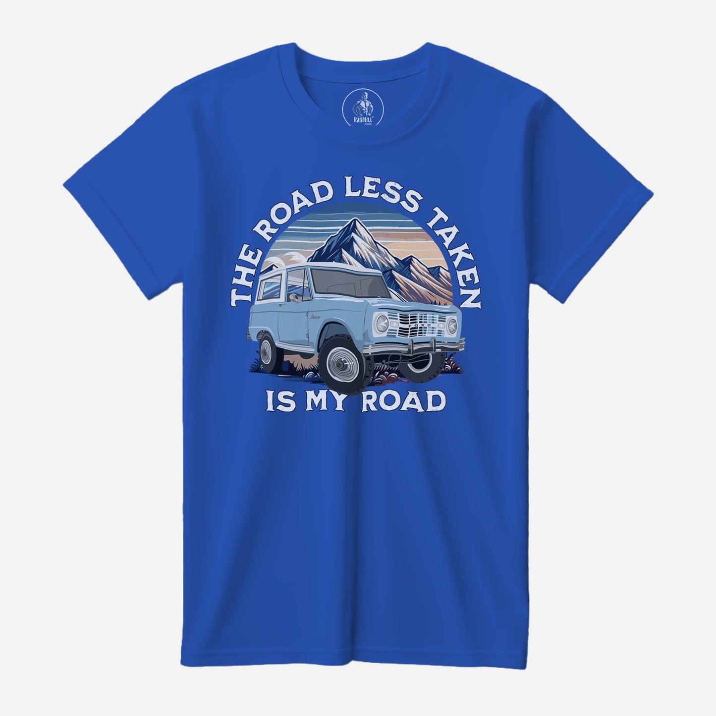 66 Skylight Blue Ford Brono True Royal Bella+Canvas T-Shirt