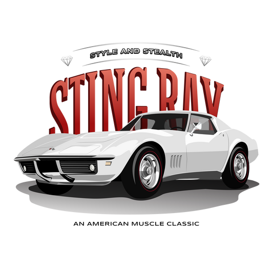 68 Corvette Sting Ray DTF Transfer