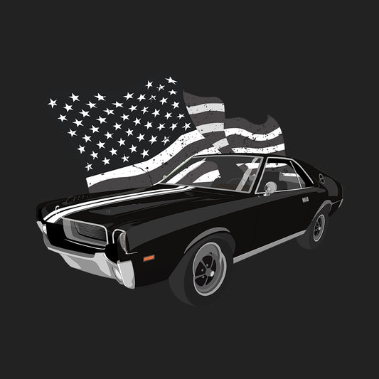 69 Black AMC AMX DTF Transfer