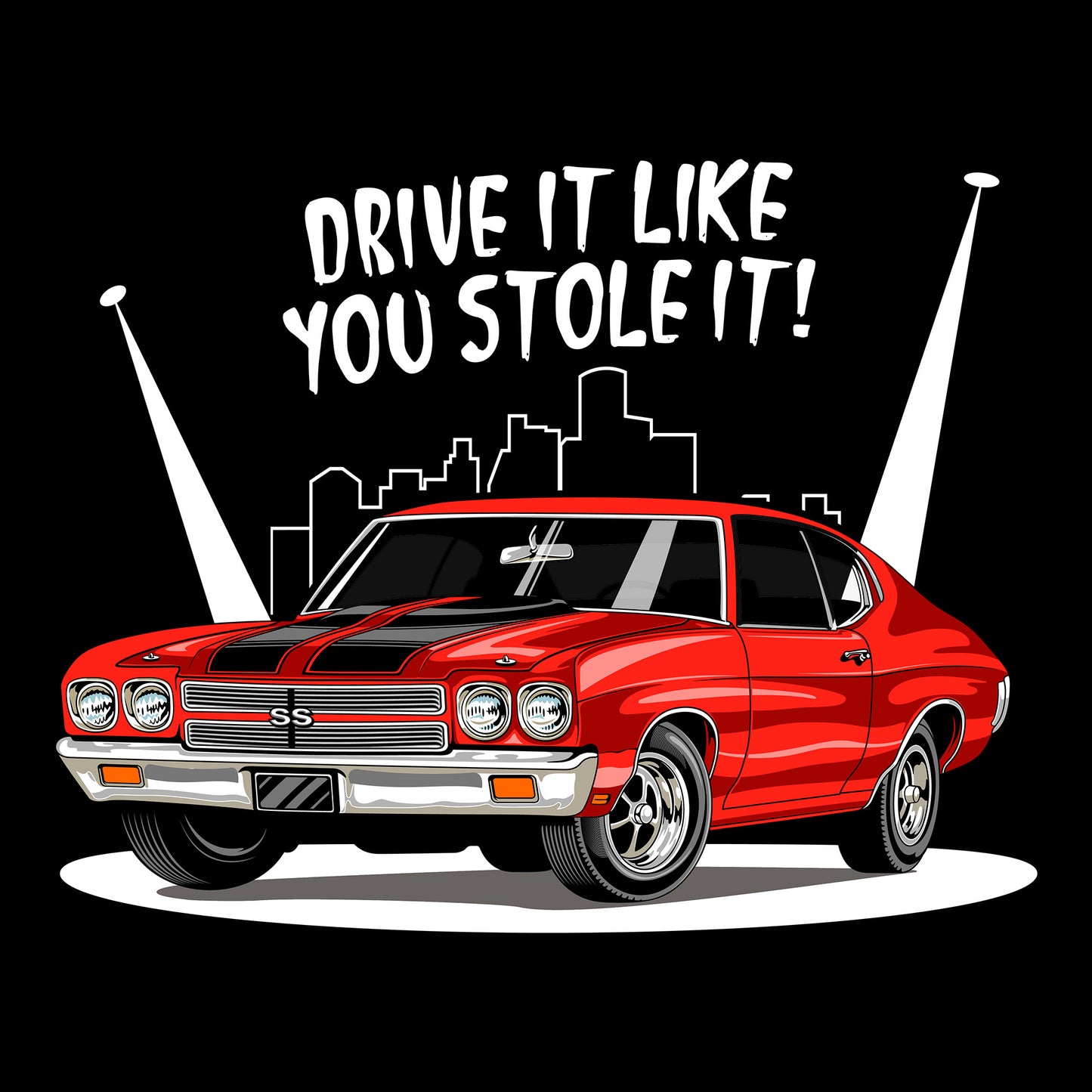 70 Chevy Chevelle SS Stolen DTF Transfer