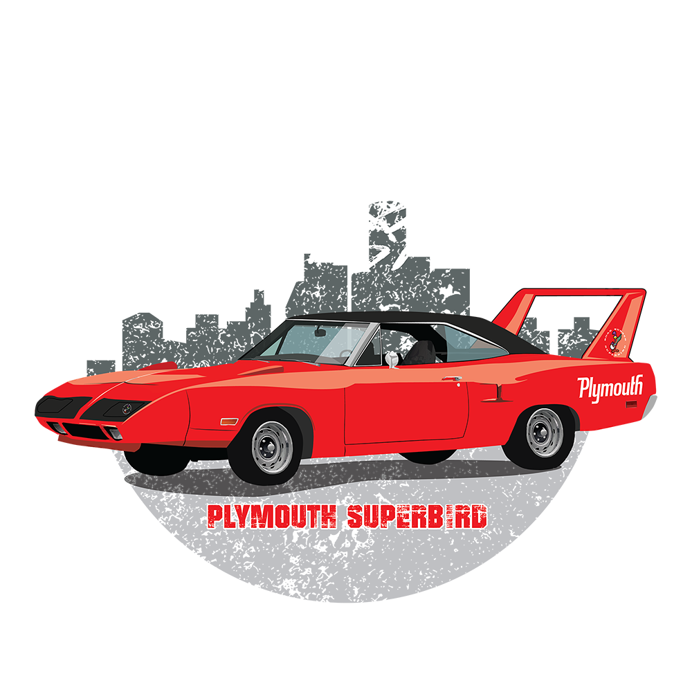 70 Red Plymouth Superbird DTF Tee