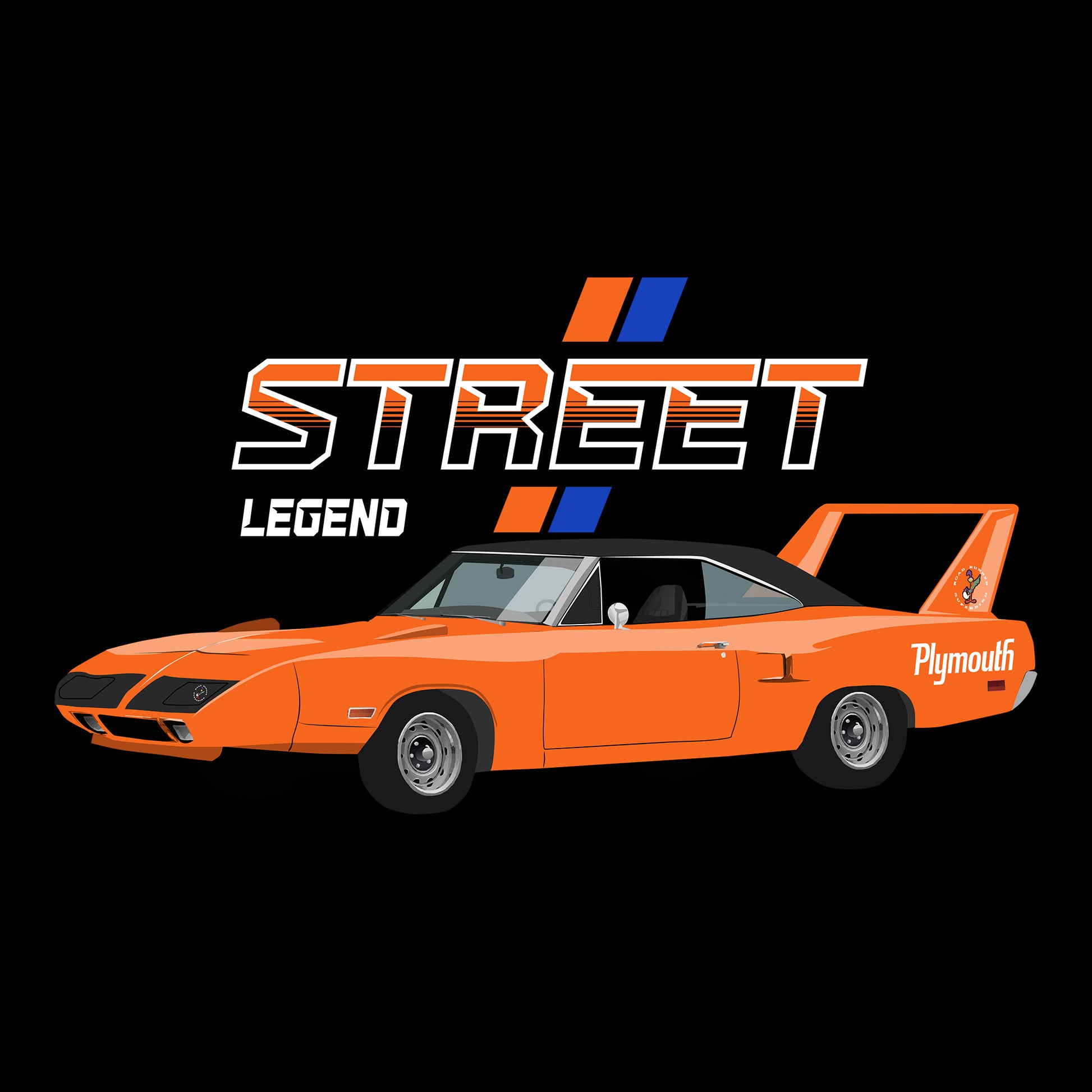 70 Orange Plymouth Superbird DTF Transfer