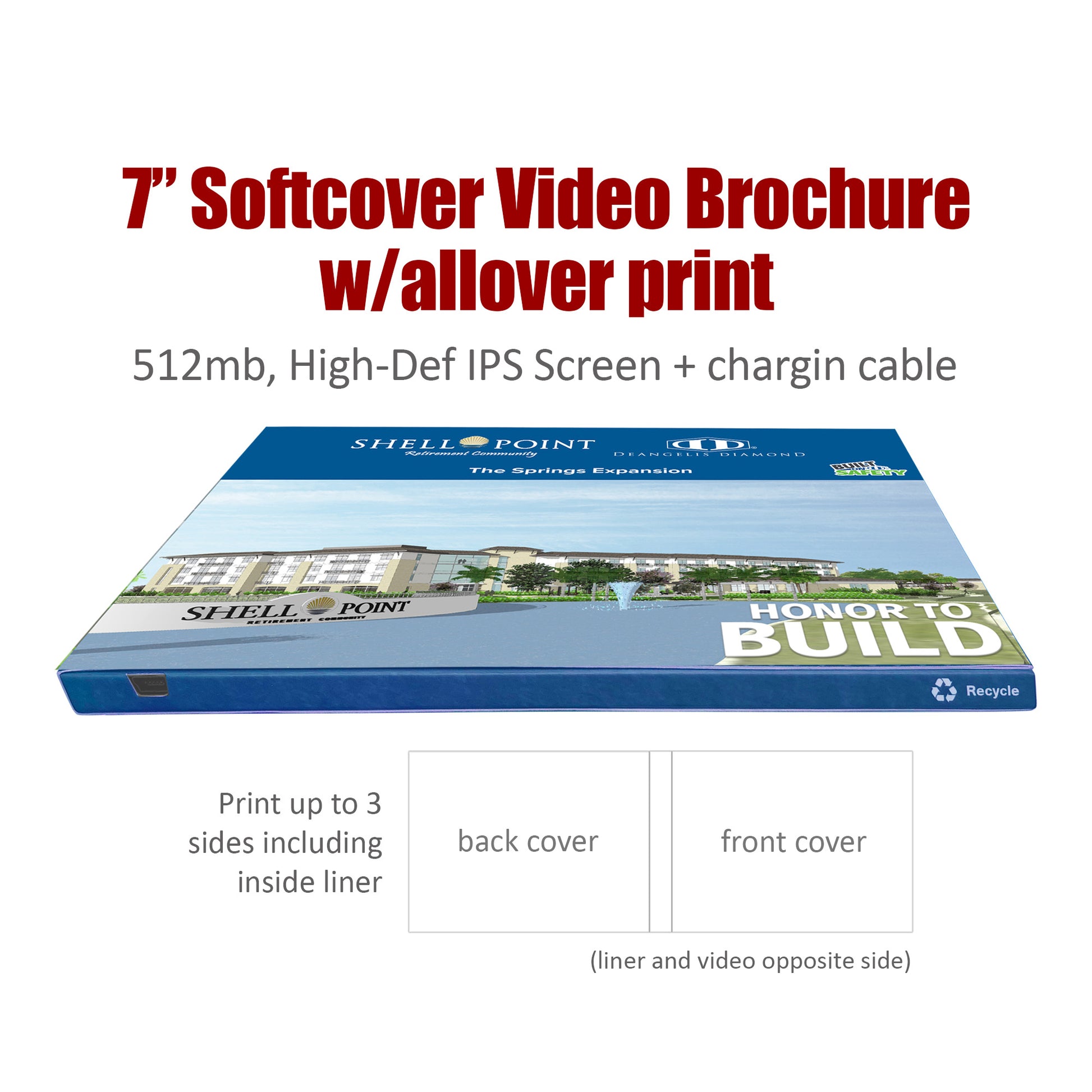 7in Softcover Video Brochure