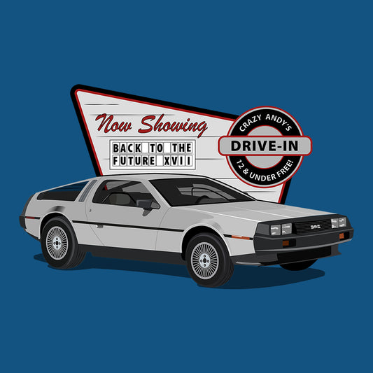 81 DeLorean DMC-12 DTF Transfer