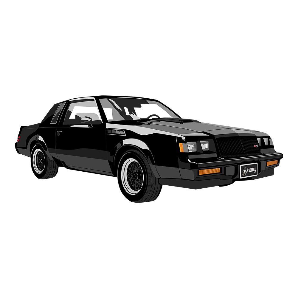 87 Black Buick GNX Grand National DTF Design