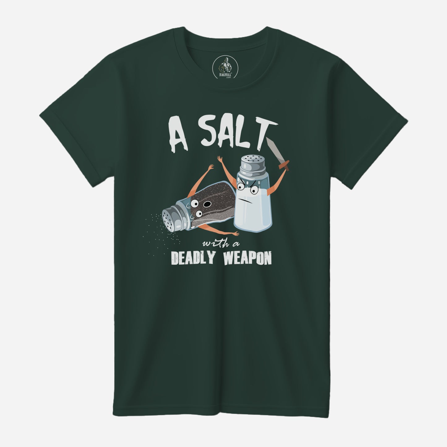 A Salt Dark Green Port & Company T-Shirt