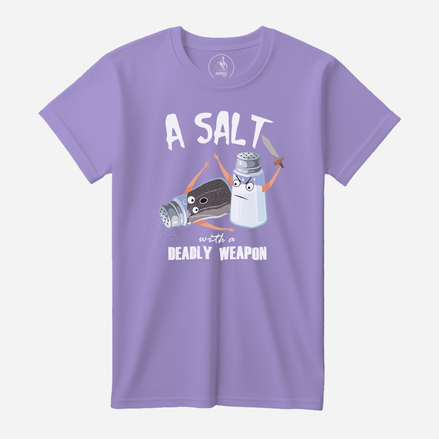 A Salt Lavendar Port & Company T-Shirt