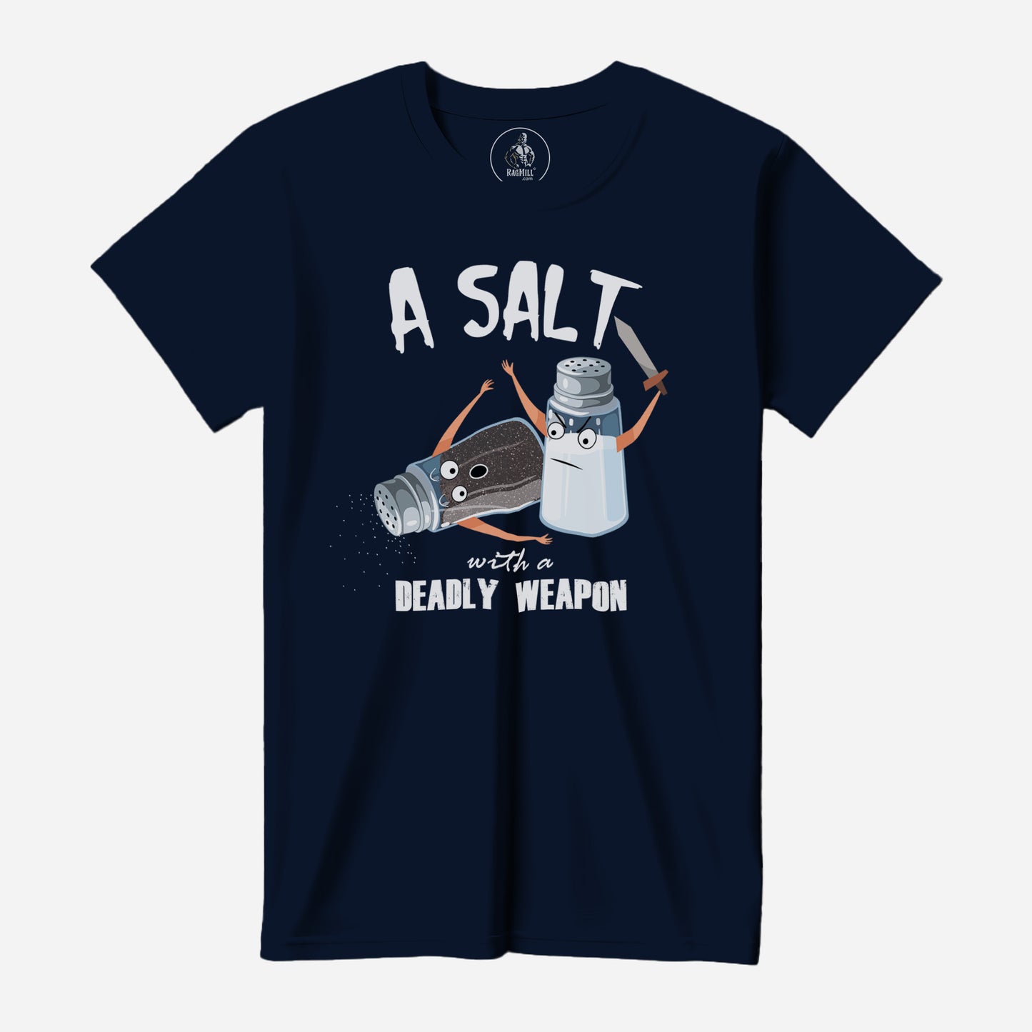 A Salt True Navy Port & Company T-Shirt